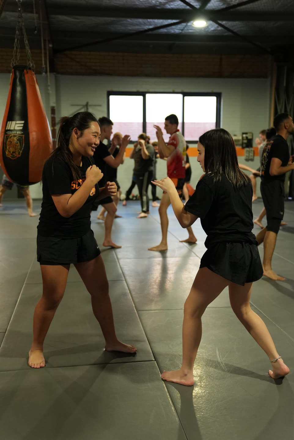 Beginner-friendly class at Scrappy MMA